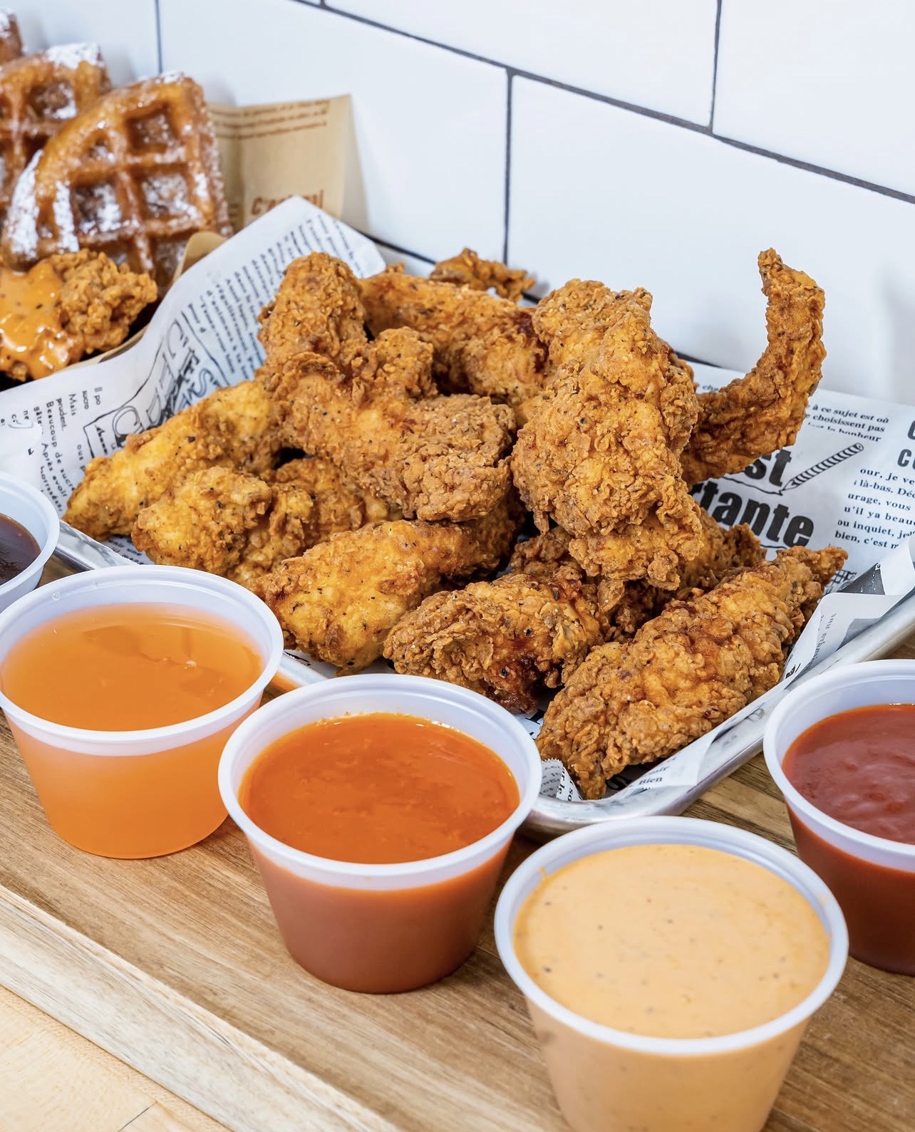 Crispy tenders with signature sauces